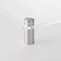 Cool Modern Frames Clear Acrylic Float Frame with Silver Hardware