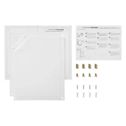 Cool Modern Frames Clear Acrylic Float Frame with Gold Hardware