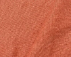 Coral Orange Linen Convington Slub Canvas Woven Fabric By the Yard