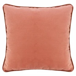 18" Coral Pink Velvet Stripe Pillow by Ashland®
