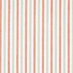 Coral Stain Resistant Performance Pet Friendly Stripe Woven Pattern Upholstery Fabric by The Yard - SKU: Notion Tangerine