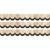 Core Decor Dotted Scallops on Wood EZ Border, 48 Feet Per Pack, 3 Packs