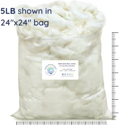 100% Core Wool for Needle Felting, Premium Fiber Fill for Toys and Pillows