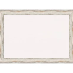 Cork Board, Alexandria White Wash Wood Frame - Bulletin Board, Organization Board, Pin Board