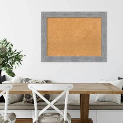 Cork Board, Bark Rustic Frame - Bulletin Board, Organization Board, Pin Board