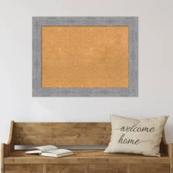 Cork Board, Bark Rustic Frame - Bulletin Board, Organization Board, Pin Board