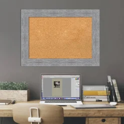 Cork Board, Bark Rustic Frame - Bulletin Board, Organization Board, Pin Board