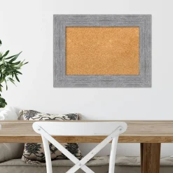 Cork Board, Bark Rustic Frame - Bulletin Board, Organization Board, Pin Board