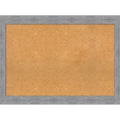 Cork Board, Bark Rustic Frame - Bulletin Board, Organization Board, Pin Board