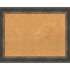 Cork Board, Bark Rustic Frame - Bulletin Board, Organization Board, Pin Board