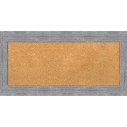 Cork Board, Bark Rustic Frame - Bulletin Board, Organization Board, Pin Board