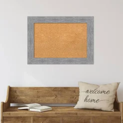 Cork Board, Bark Rustic Frame - Bulletin Board, Organization Board, Pin Board