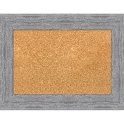 Cork Board, Bark Rustic Frame - Bulletin Board, Organization Board, Pin Board
