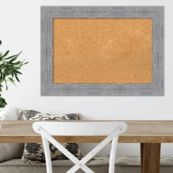 Cork Board, Bark Rustic Frame - Bulletin Board, Organization Board, Pin Board