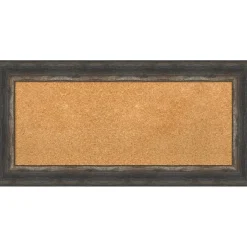 Cork Board, Bark Rustic Frame - Bulletin Board, Organization Board, Pin Board