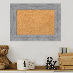 Cork Board, Bark Rustic Frame - Bulletin Board, Organization Board, Pin Board