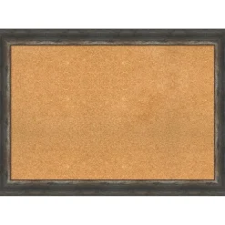 Cork Board, Bark Rustic Frame - Bulletin Board, Organization Board, Pin Board