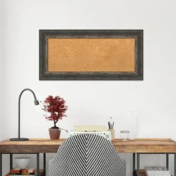 Cork Board, Bark Rustic Frame - Bulletin Board, Organization Board, Pin Board