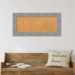 Cork Board, Bark Rustic Frame - Bulletin Board, Organization Board, Pin Board