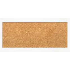 Cork Board, Cabinet White Narrow Frame - Bulletin Board, Organization Board, Pin Board
