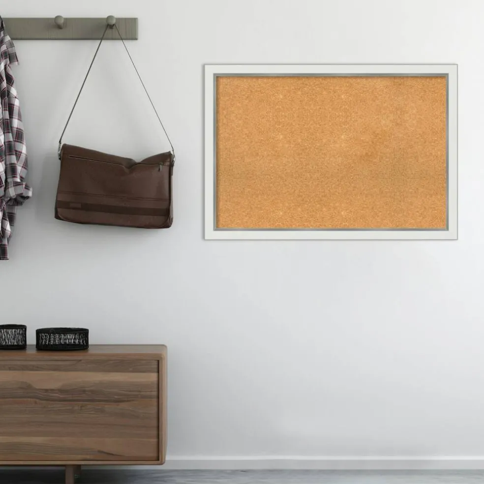 Cork Board, Eva Narrow Frame - Bulletin Board, Organization Board, Pin Board
