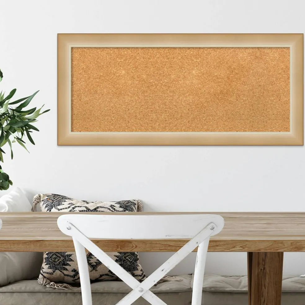 Cork Board, Eva Narrow Frame - Bulletin Board, Organization Board, Pin Board
