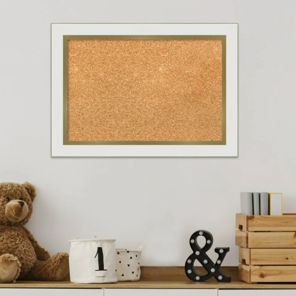 Cork Board, Eva Narrow Frame - Bulletin Board, Organization Board, Pin Board