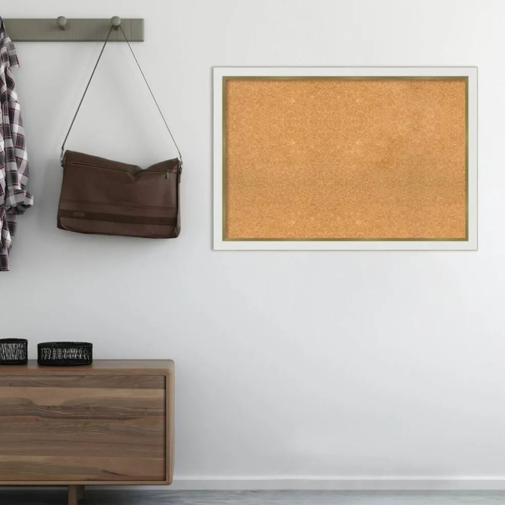 Cork Board, Eva Narrow Frame - Bulletin Board, Organization Board, Pin Board