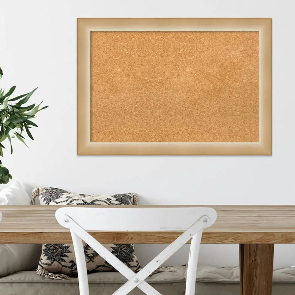 Cork Board, Eva Narrow Frame - Bulletin Board, Organization Board, Pin Board