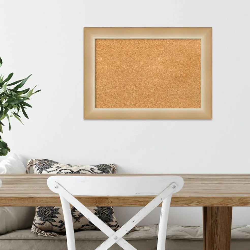 Cork Board, Eva Narrow Frame - Bulletin Board, Organization Board, Pin Board