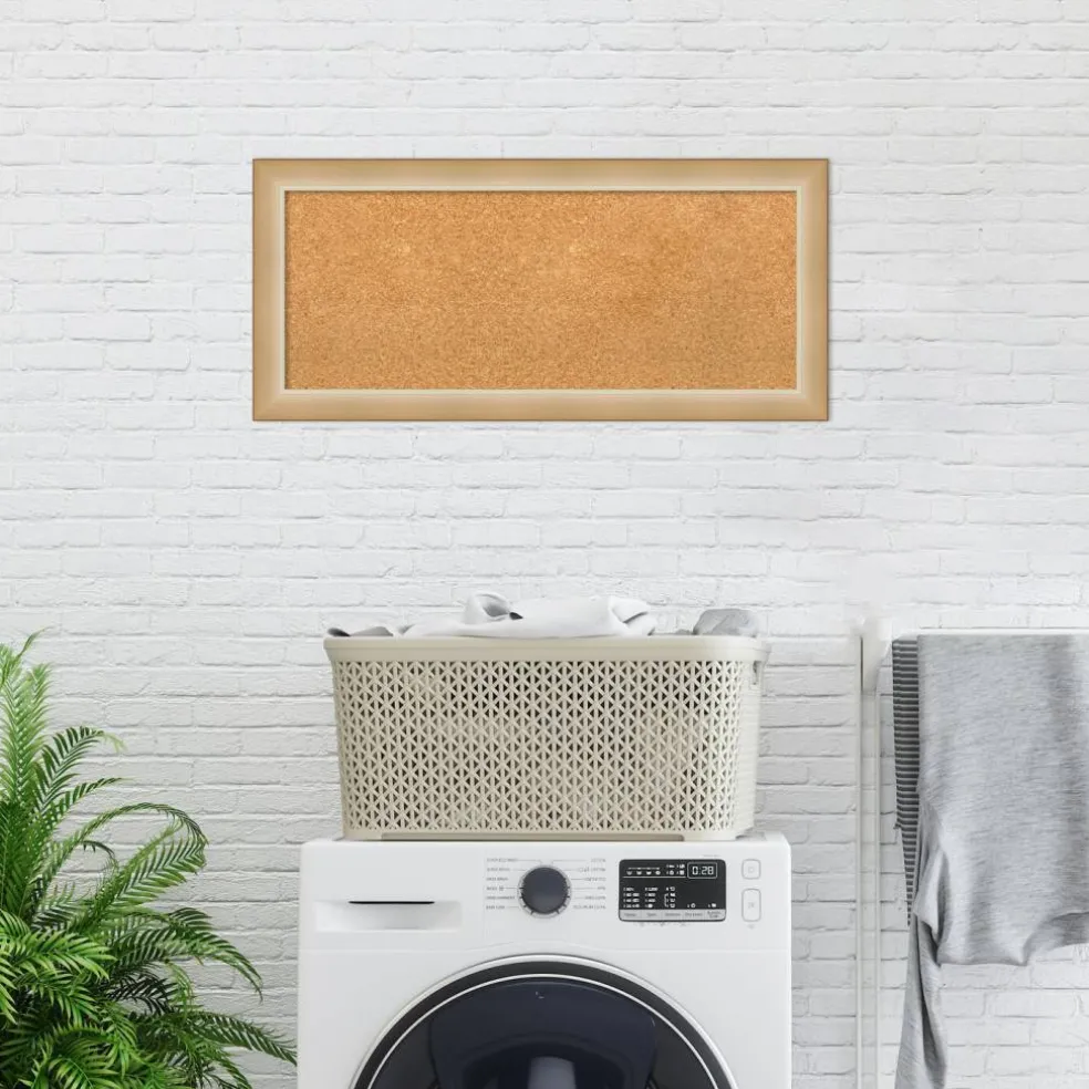 Cork Board, Eva Narrow Frame - Bulletin Board, Organization Board, Pin Board