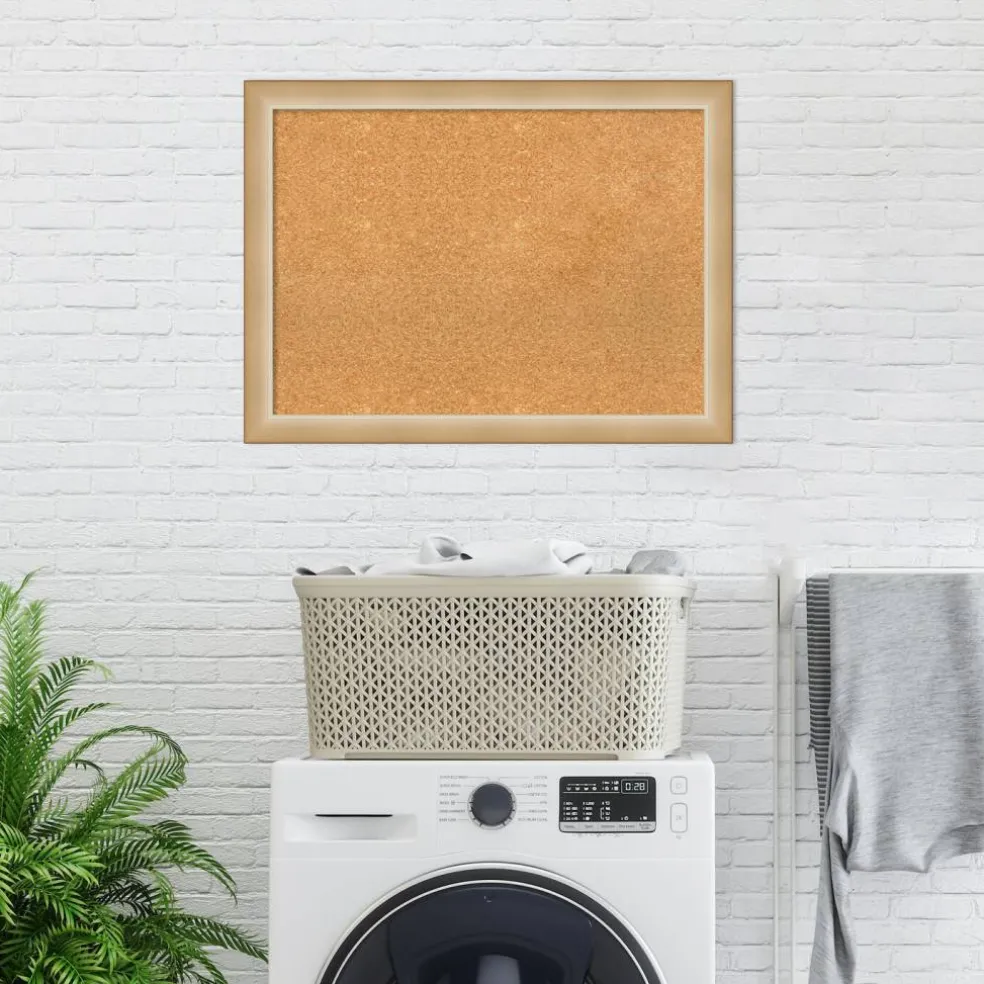 Cork Board, Eva Narrow Frame - Bulletin Board, Organization Board, Pin Board