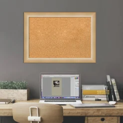 Cork Board, Eva Narrow Frame - Bulletin Board, Organization Board, Pin Board
