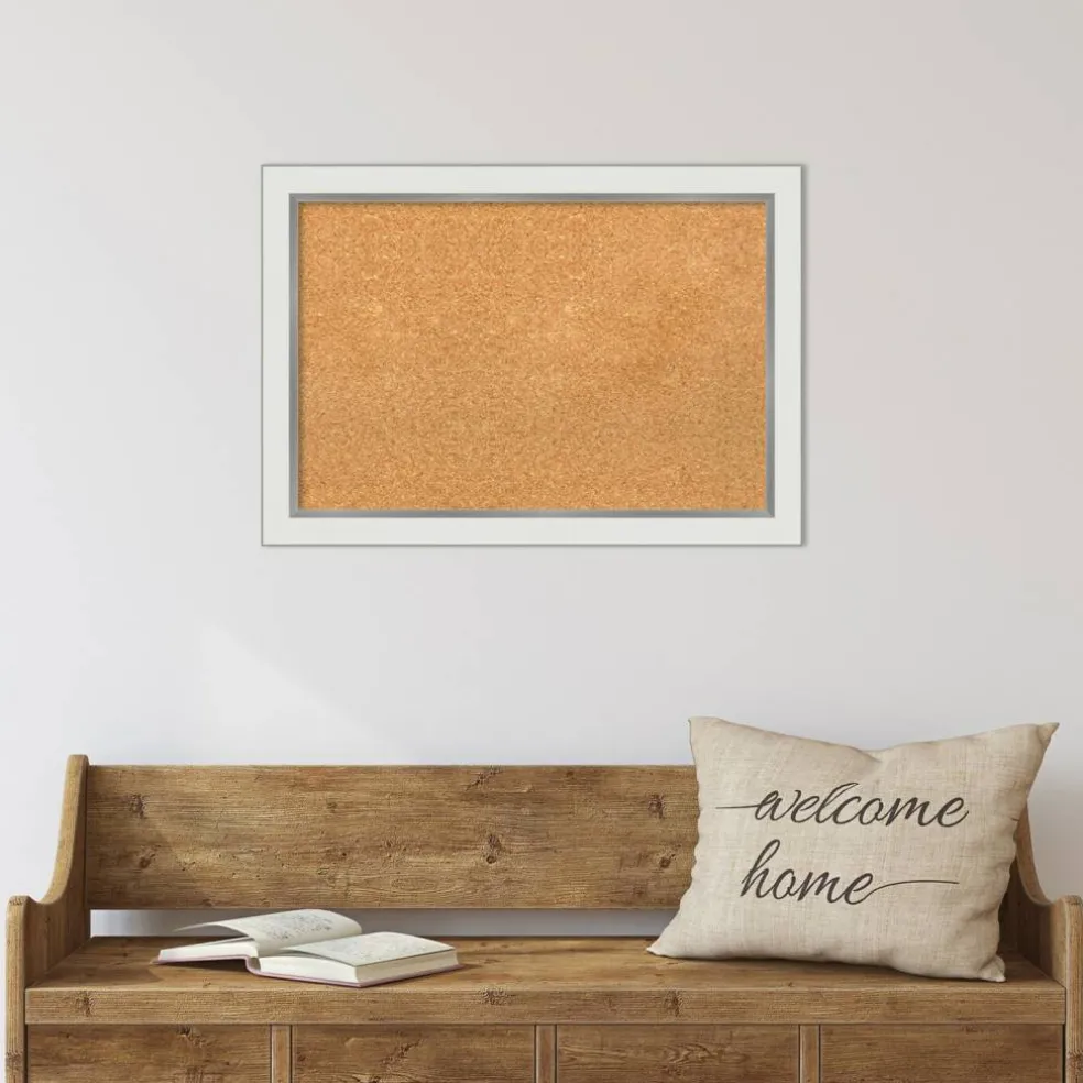Cork Board, Eva Narrow Frame - Bulletin Board, Organization Board, Pin Board