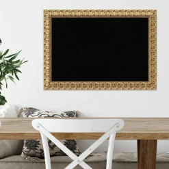 Cork Board, Florentine Gold Wood Frame - Bulletin Board, Organization Board, Pin Board