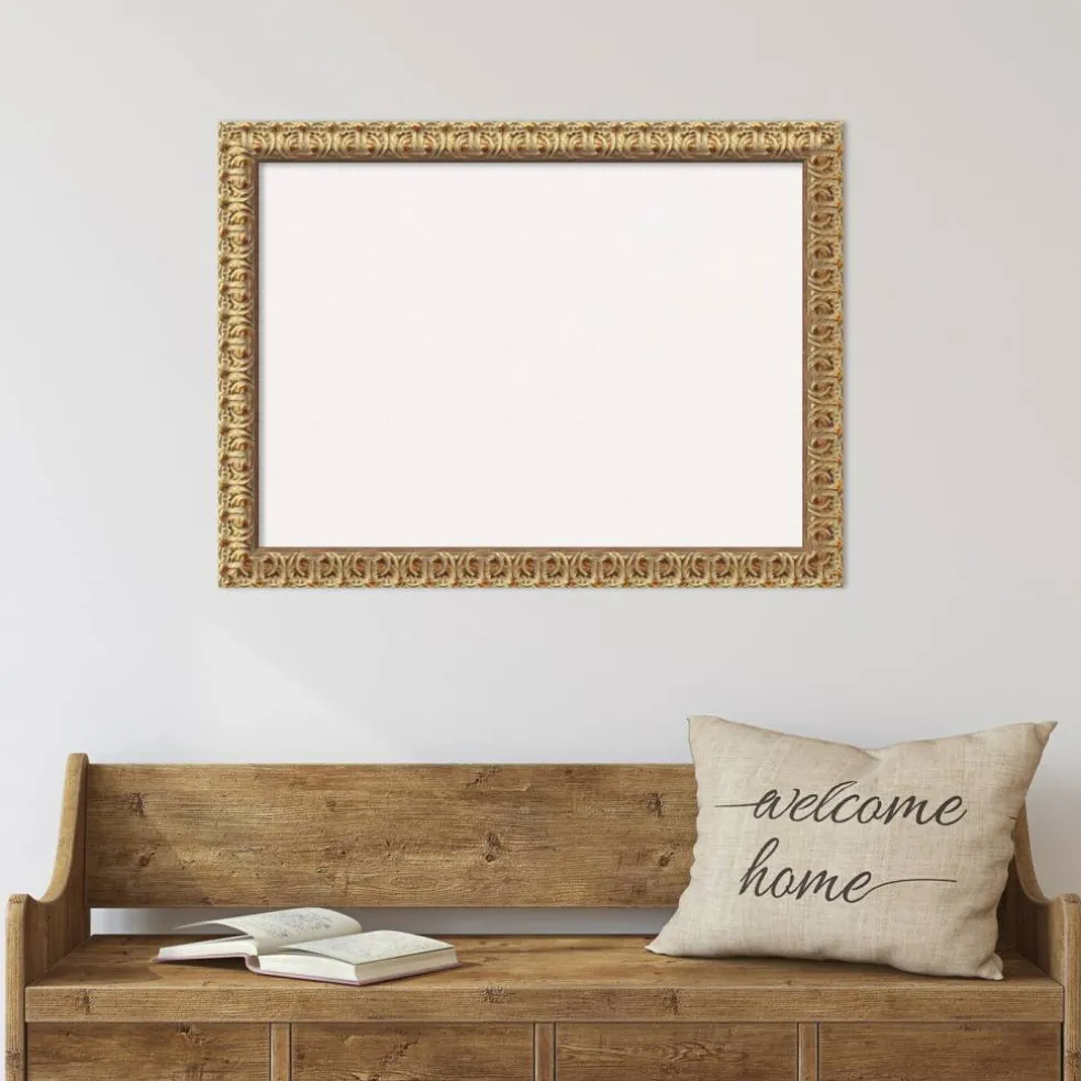Cork Board, Florentine Gold Wood Frame - Bulletin Board, Organization Board, Pin Board