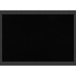 Cork Board, Mezzanotte Black Wood Frame - Bulletin Board, Organization Board, Pin Board