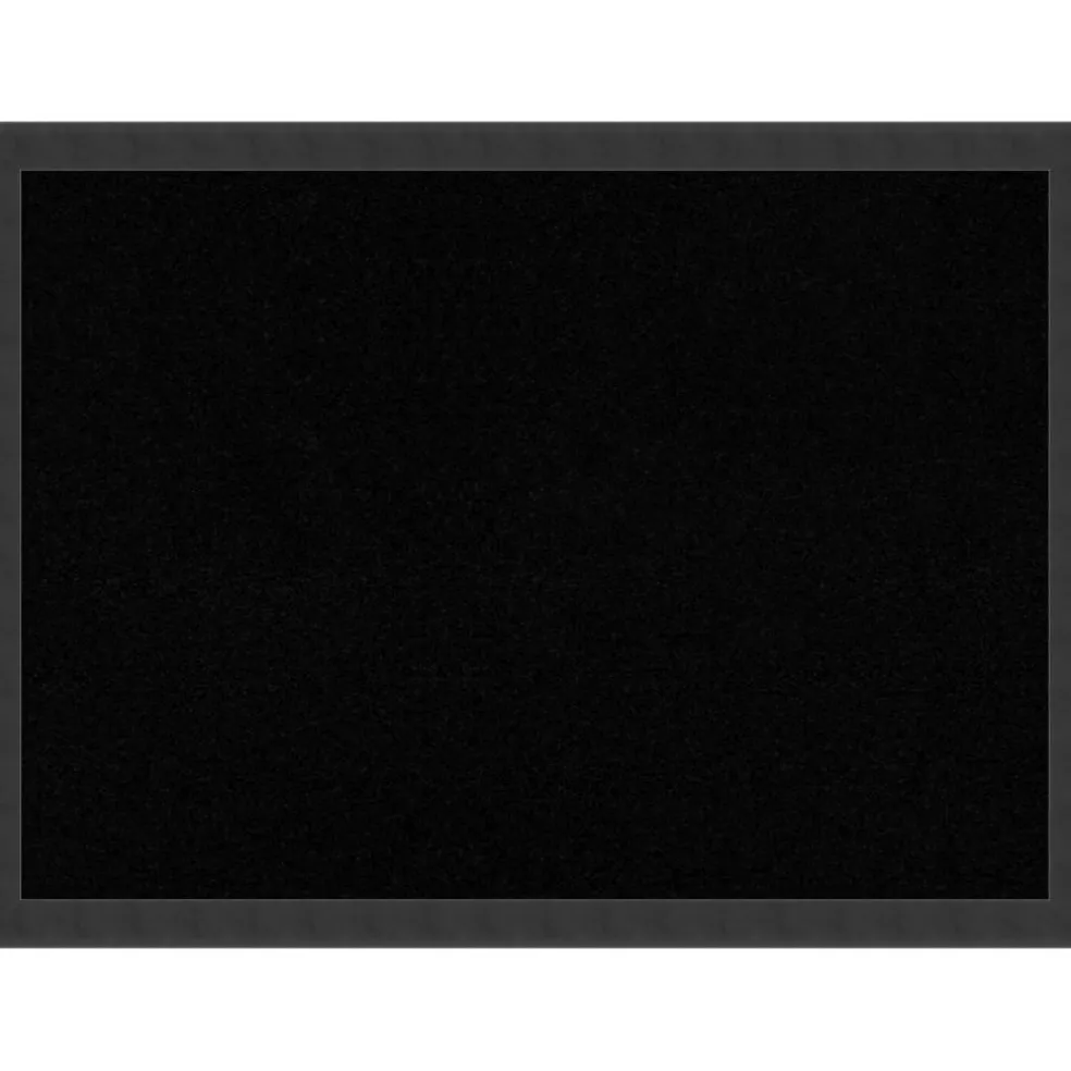 Cork Board, Mezzanotte Black Wood Frame - Bulletin Board, Organization Board, Pin Board