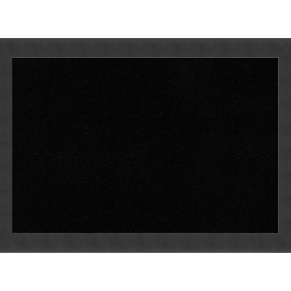 Cork Board, Mezzanotte Black Wood Frame - Bulletin Board, Organization Board, Pin Board