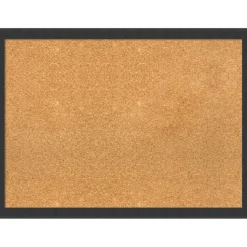 Cork Board, Mezzanotte Black Wood Frame - Bulletin Board, Organization Board, Pin Board