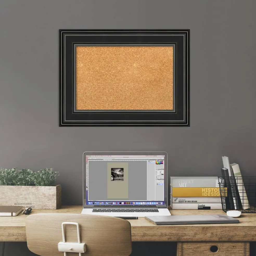 Cork Board, Ridge Frame - Bulletin Board, Organization Board, Pin Board