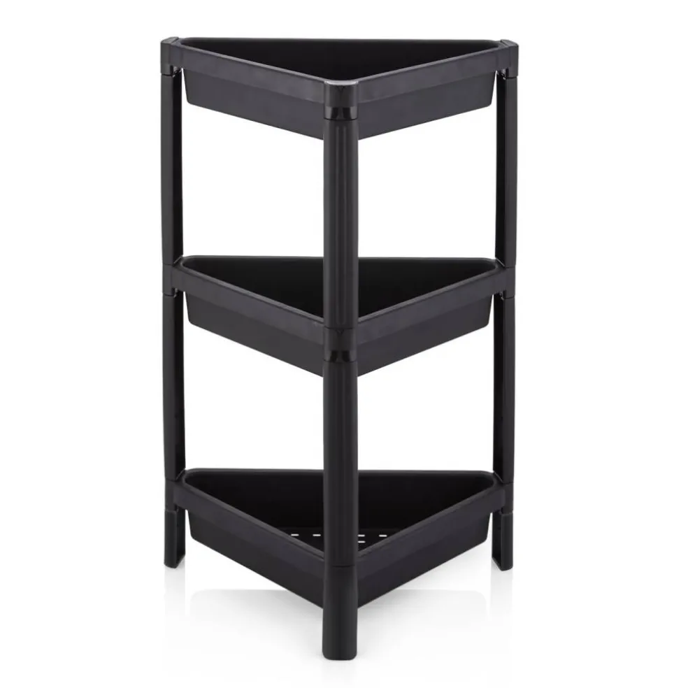 Corner Shelf 3-Tier Bathroom Kitchen Storage Organizer