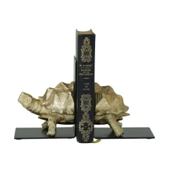 CosmoLiving by Cosmopolitan Brass Polystone Coastal Bookends, 6