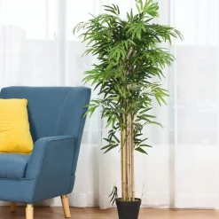 Costway 3.5'  4'  5'  5.5'  6' Artificial Tree Indoor-Outdoor Home Decor