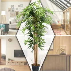 Costway 3.5'  4'  5'  5.5'  6' Artificial Tree Indoor-Outdoor Home Decor