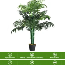 Costway 3.5'  4'  5'  5.5'  6' Artificial Tree Indoor-Outdoor Home Decor
