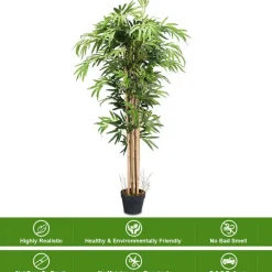 Costway 3.5'  4'  5'  5.5'  6' Artificial Tree Indoor-Outdoor Home Decor