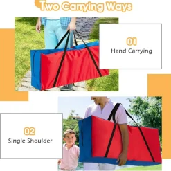 Costway Giant 4 in A Row Connect Game Carry & Storage Bag for Life Size Jumbo 4 to Score