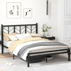 Costway Twin/Full/Queen Size Platform Bed with Headboard 11.5