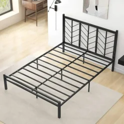 Costway Twin/Full/Queen Size Platform Bed with Headboard 11.5
